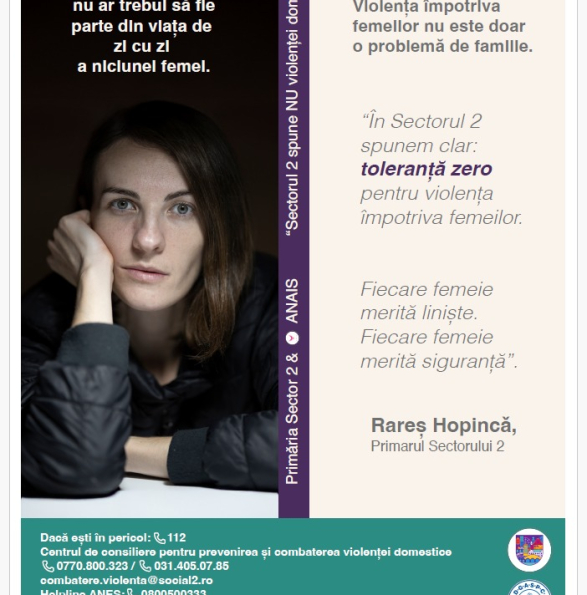 Campania „Sector 2 spune NU violenței domestice”