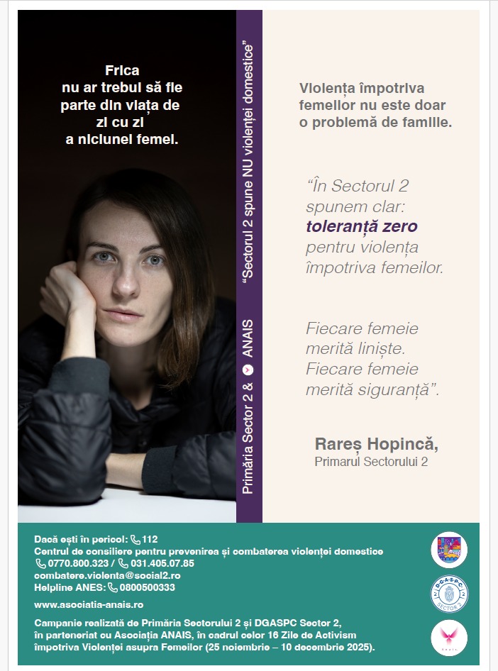 Campania „Sector 2 spune NU violenței domestice”