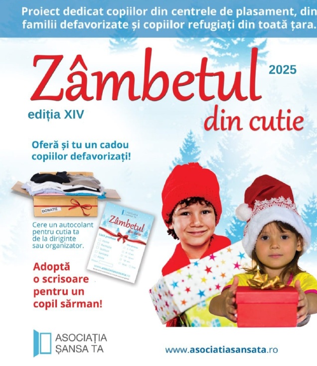 Campania Națională de Crăciun „Zâmbetul din Cutie” – Ediția a XIV-a, 2025